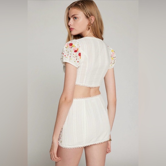 Kimchi Blue Eddie Floral Embroidered Top & Skirt Set - Picture 4 of 14